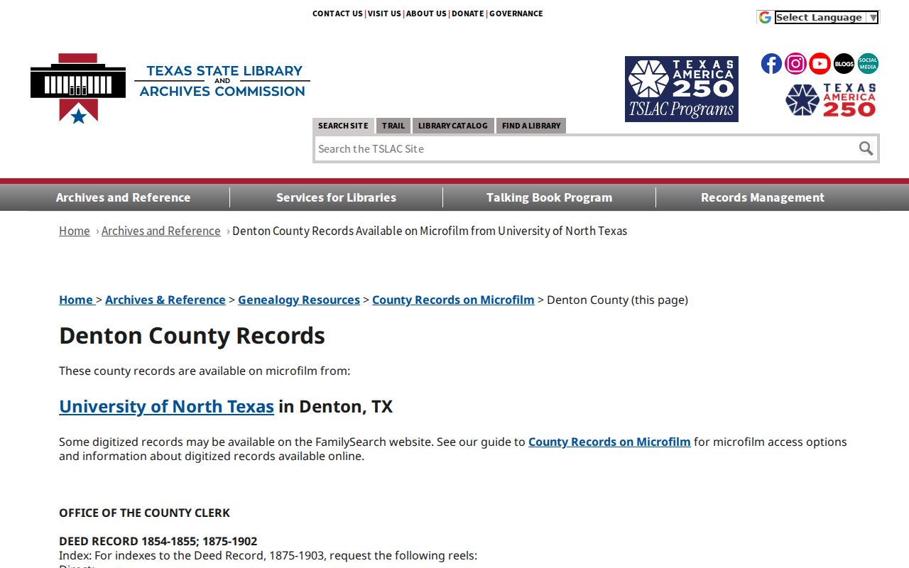 Flower Mound residents directory Texas State Library Denton County records guide