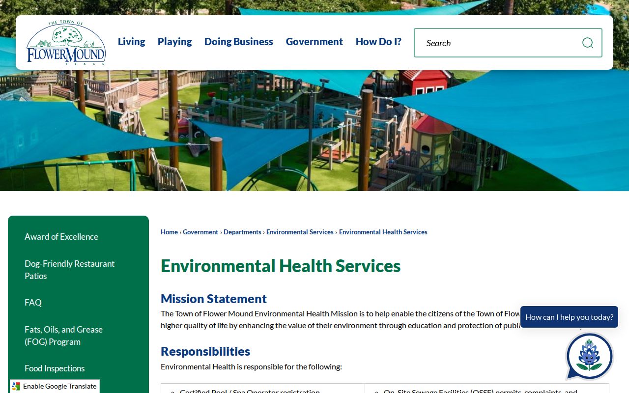 Flower Mound neighbors environmental health records for nearby places